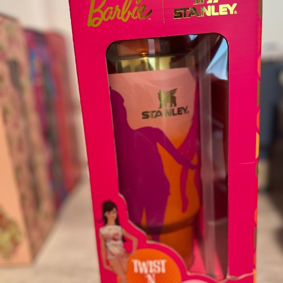 Stanley Barbie Pink and Orange Twist Tumbler